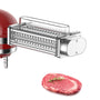 GVODE Fleischklopfer-Aufsatz für KitchenAid Küchenmaschinen, Edelstahlzahnräder, transparenter Deckel