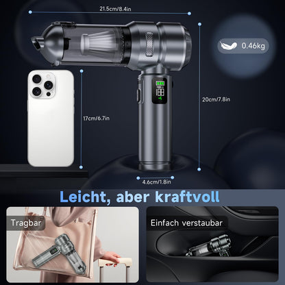 HOVIN Akku Handstaubsauger kabellos 26000 Pa mit HEPA-Filter
