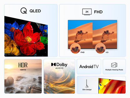TCL 40V5C Smart QLED Android TV - 40 Zoll Full HD