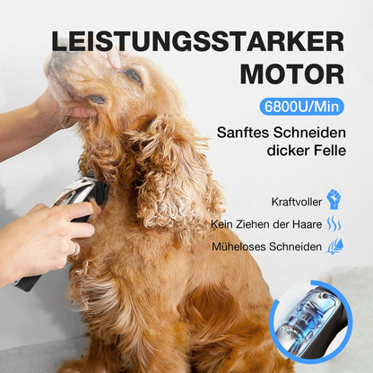FuzzyFix Profi-Hundeschermaschine, kabellos, für dichtes Fell