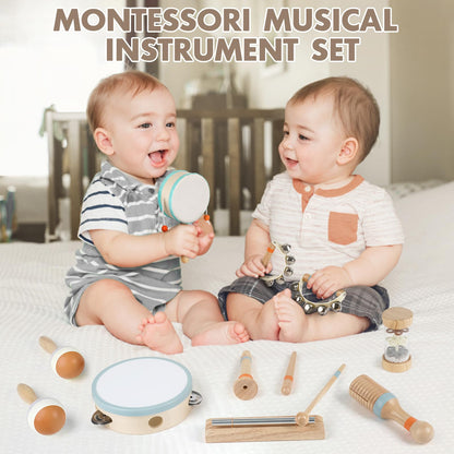 Vanplay Musikinstrumente Set aus Holz, Musikspielzeug für Kinder