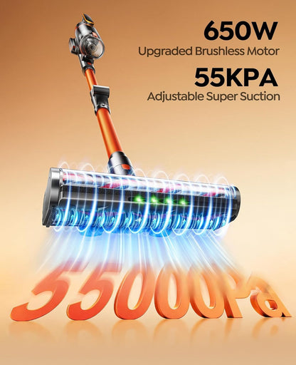 Fieety V9 Akku-Staubsauger kabellos mit Biegegelenk, 600 W, 50 kPa