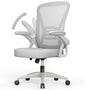 rattantree Ergonomischer Bürostuhl mit Lendenwirbelstütze – Grau. Grauer Bürostuhl mit Lendenwirbelstütze. Fördert gesunde Haltung im Büro.