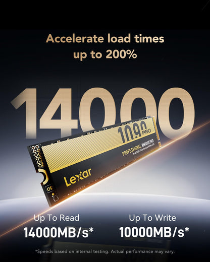 Lexar NM1090 PRO PCIe 5.0 Gen5 NVMe Solid State Drive 1TB