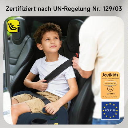 Jovikids Sitzerhöhung mit Isofix, ECE R129, Gruppe 2/3, blau