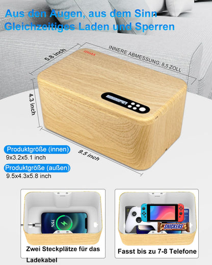 iDiskk Handy-Schliessfach mit Zeitschaltuhr, Zeitgesteuerte Sperrbox