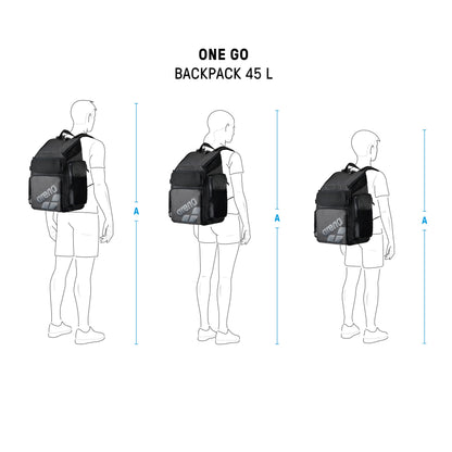ARENA One Go Schwimmrucksack 45 L mit Laptopfach, wasserabweisend