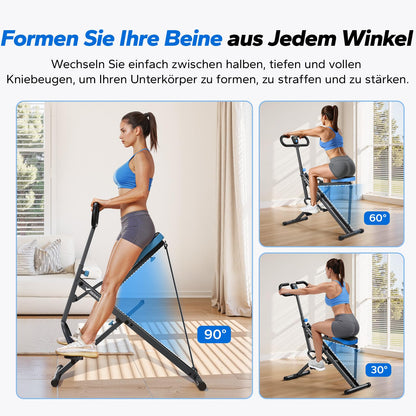 MERACH 2-in-1 Kniebeugen Rudergerät R07 - Grau