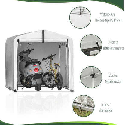 SoBuy Fahrradgarage KLS11-L – Wetterfest für 2-4 Fahrräder