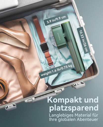 Jack & Rose K1 Reise-Dampfglätter 2-in-1 Steamer für Kleidung