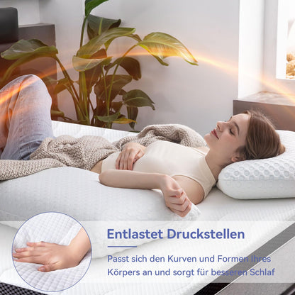 Amazon Basics Gel-Schaum Matratzen Topper 120x200x7cm weiss