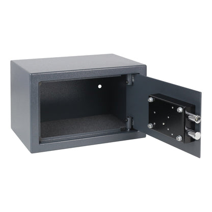 HMF Möbeltresor 49200-11, Safe mit Schlüssel, Stahl, Anthrazit