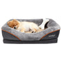 JOYELF Memory Foam Hundebett, orthopädisch, klein, waschbarer Bezug – Hundesofa mit umlaufendem Polsterrand