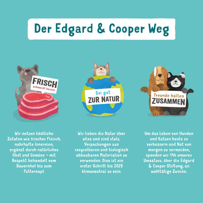 Edgard & Cooper Dental Sticks grosse Hunde Eukalyptus & Apfel 56 Stück