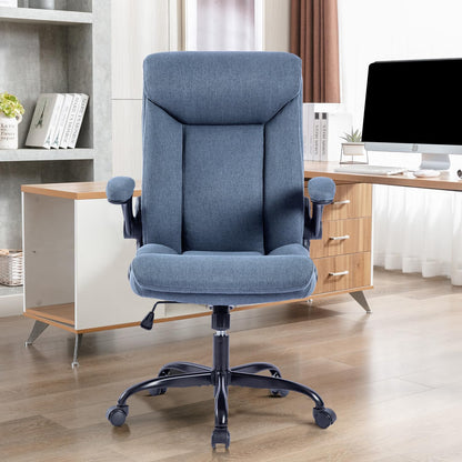 MZLEE Ergonomischer Bürostuhl Computer Drehstuhl - Navy Blau