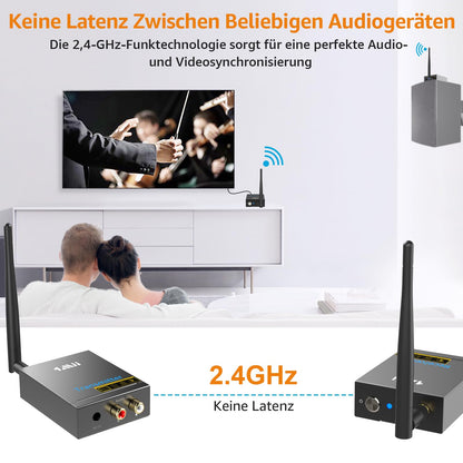 1Mii Drahtlos HiFi Audio Sender Empfänger Kit – 2.4G Low Latency