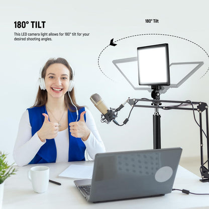 NEEWER NL-116AI LED Videolicht Panel mit Mini Stativ 3200-5600K