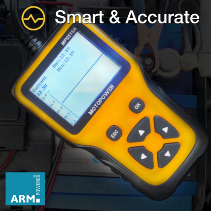 MOTOPOWER MP0515A 12V Autobatterietester und Ladesystemtester