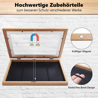 Kromapolis Bilderrahmen für Kinderkunst A4, 4er-Set, MDF, Holzmaserung