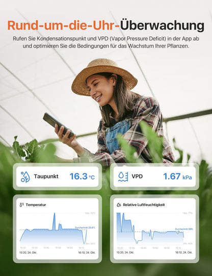 X-Sense WLAN Thermo-Hygrometer STH0A41 für innen mit Basisstation