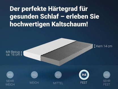 Betten-ABC KSP-500 7-Zonen Kaltschaum Matratze - 140x200 cm H4