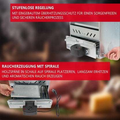 ITA Elektroheizung 2000 W – Heizspirale für Räucherofen und Smoker