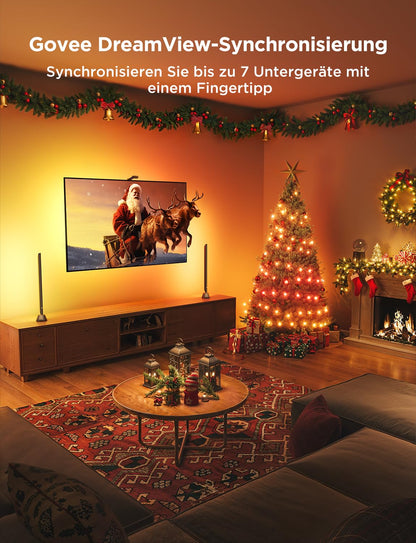 Govee RGBIC LED Lightbar, WiFi TV Hintergrundbeleuchtung 45-70 Zoll