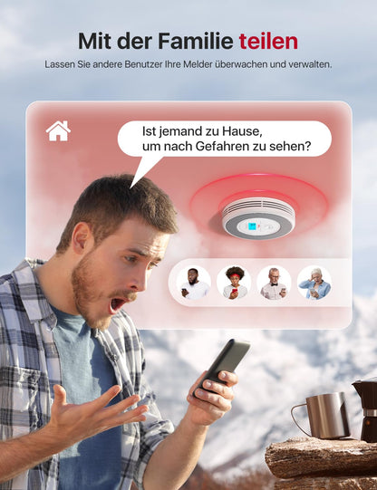 X-Sense XP0A-iR Rauch- und CO-Melder mit Sprachalarm, 2er-Set