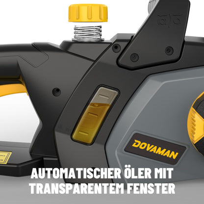 DOVAMAN DCS01A Elektro-Kettensäge 2400 W, 40 cm Oregon Schwert