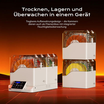 Chitu Systems FilaPartner E1 Filamenttrockner für 4 Rollen, 2 Kammern