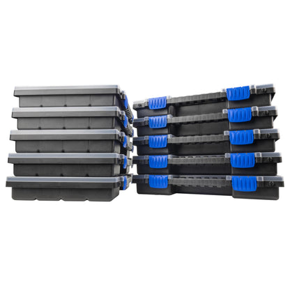 HASKYY Sortimentskoffer Set 10 Stück, Kleinteile-Organizer stapelbar