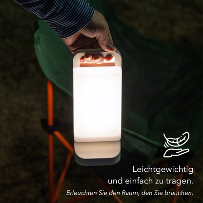 Lepwings LED Campinglampe Solar, dimmbar, 6000 mAh, IPX4