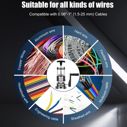 Wlihahancp Kabelschälmaschine mit Federverstellung für 1-25 mm