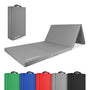 MSPORTS Premium Weichboden Turnmatte klappbar Grau 190x80x5 cm, rechteckig, grau, klappbar. Bietet stoßdämpfenden Aufprallschutz für Turnen.