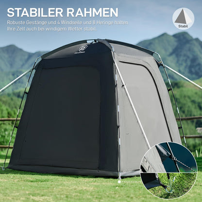 EVER ADVANCED Fahrradzelt für 2-3 Fahrräder wasserdicht 200x120x165cm