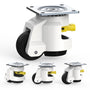 Industrie TD80 Schwerlast Niveaurollen – 60mm Ratschengriff. Robuste, graue Niveaurolle mit 60mm Ratschengriff zum Ausrichten u. Bewegen v. Schwerlast.