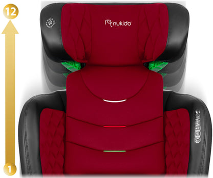 Nukido Louis Kindersitz für Kinder 15-36 kg ISOFIX - Rot