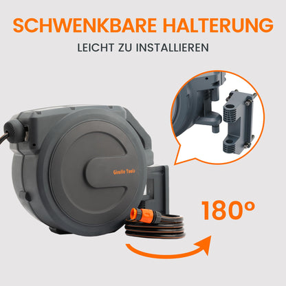 Giraffe Tools Automatik-Schlauchtrommel AW25, 25 m, Wandmontage
