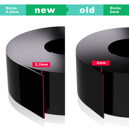 Forever Speed Rasenkante PE Beeteinfassung Schwarz 25 m x 10 cm