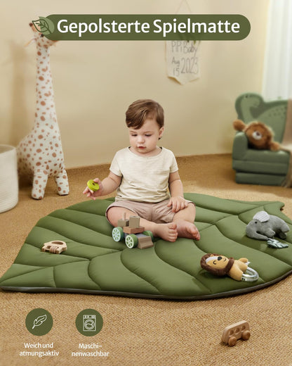 Blissful Diary Spielbogen Baby mit Blatt-Spieldecke und 6 Spielzeugen