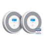 X-Sense Rauch- und CO-Melder XP0A-MR mit Sprachalarm, 2 Stück, flaches 30-mm-Gehäuse