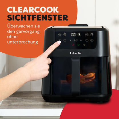 Instant Pot Vortex Compact Heissluftfritteuse 5 l Schwarz
