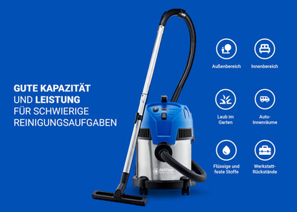 Nilfisk Multi II 22 Inox Nass- und Trockensauger mit Blasfunktion