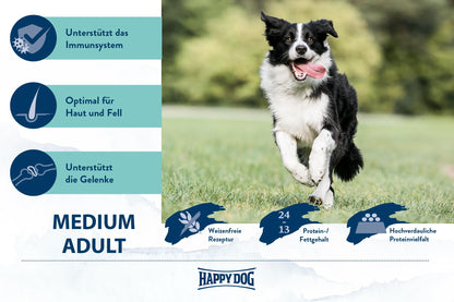 Happy Dog Supreme fit & vital Medium Adult Hunde-Trockenfutter 12 kg