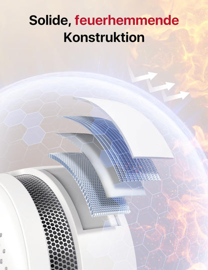 X-Sense Mini Rauchmelder XS01 mit 10-Jahres-Batterie, 6 Stück