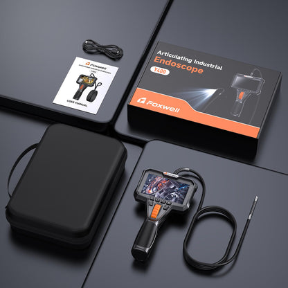 FOXWELL Y400 Endoskopkamera, 220° Gelenkkopf, 6,2 mm, IP67, 1080P