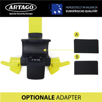 Artago 870 Lenkradkralle 2in1 mit Alarm, 120 dB und LED