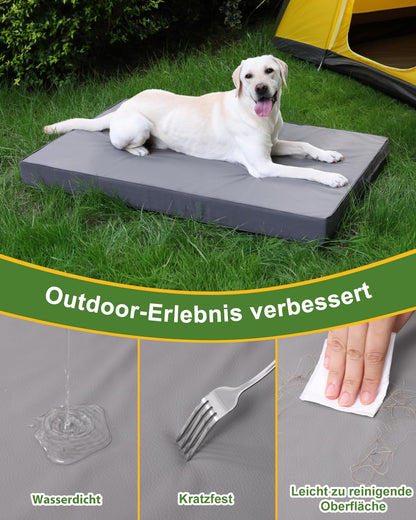 Favodormir Orthopädisches Hundebett Kunstleder 104x68 cm Grau