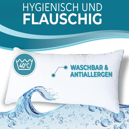 KNERST® Traumkissen Kopfkissen 40x80 cm – im 2er Set