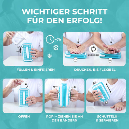 ICEBREAKER POP 2.0 Eiswürfelform aus Silikon mit Deckel, 3 Stück